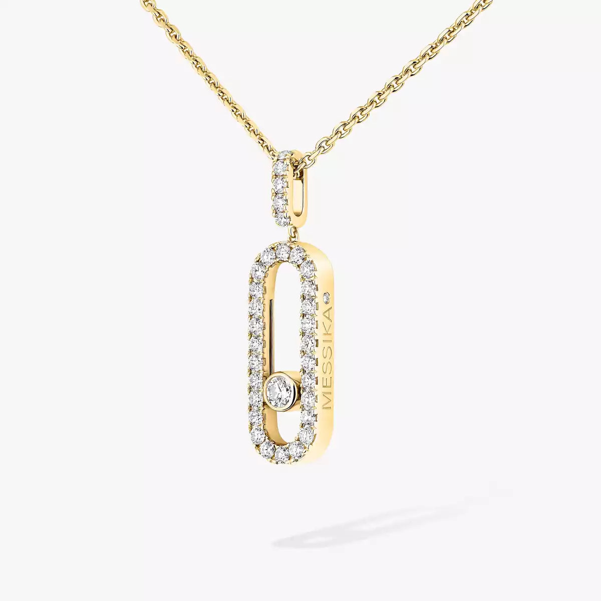[Mysitc ] Move Uno Diamond Necklace in Rose Gold