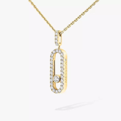 [Mysitc ] Move Uno Diamond Necklace in Rose Gold