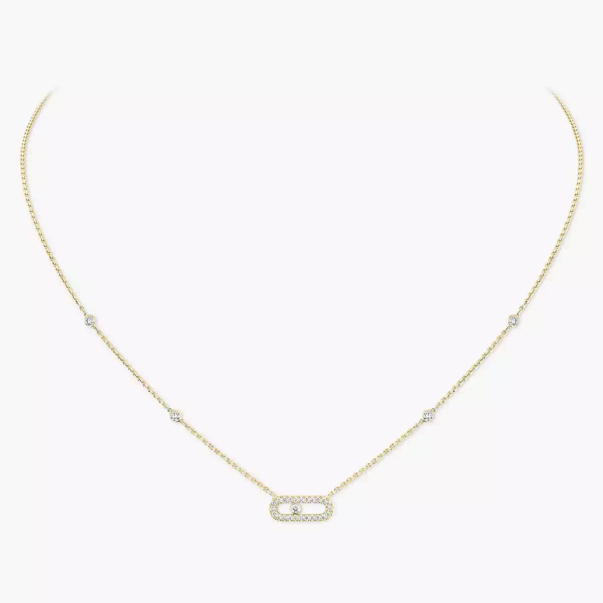 [Mysitc ] Diamond Necklace Move Uno