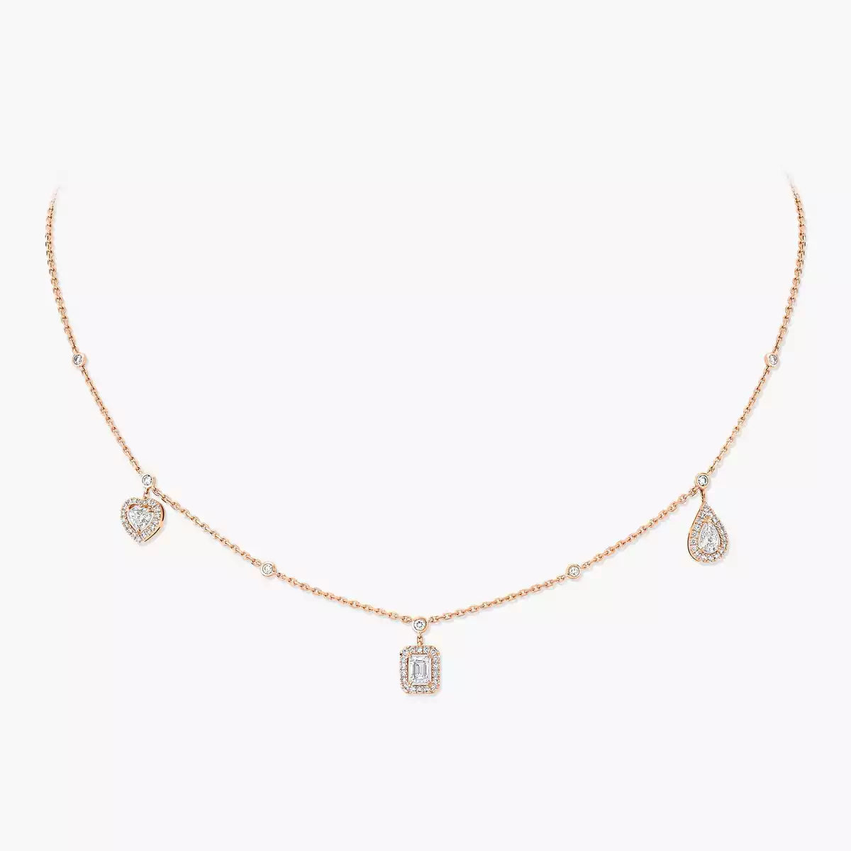 [Mysitc ] My Twin Diamond Necklace in Silver