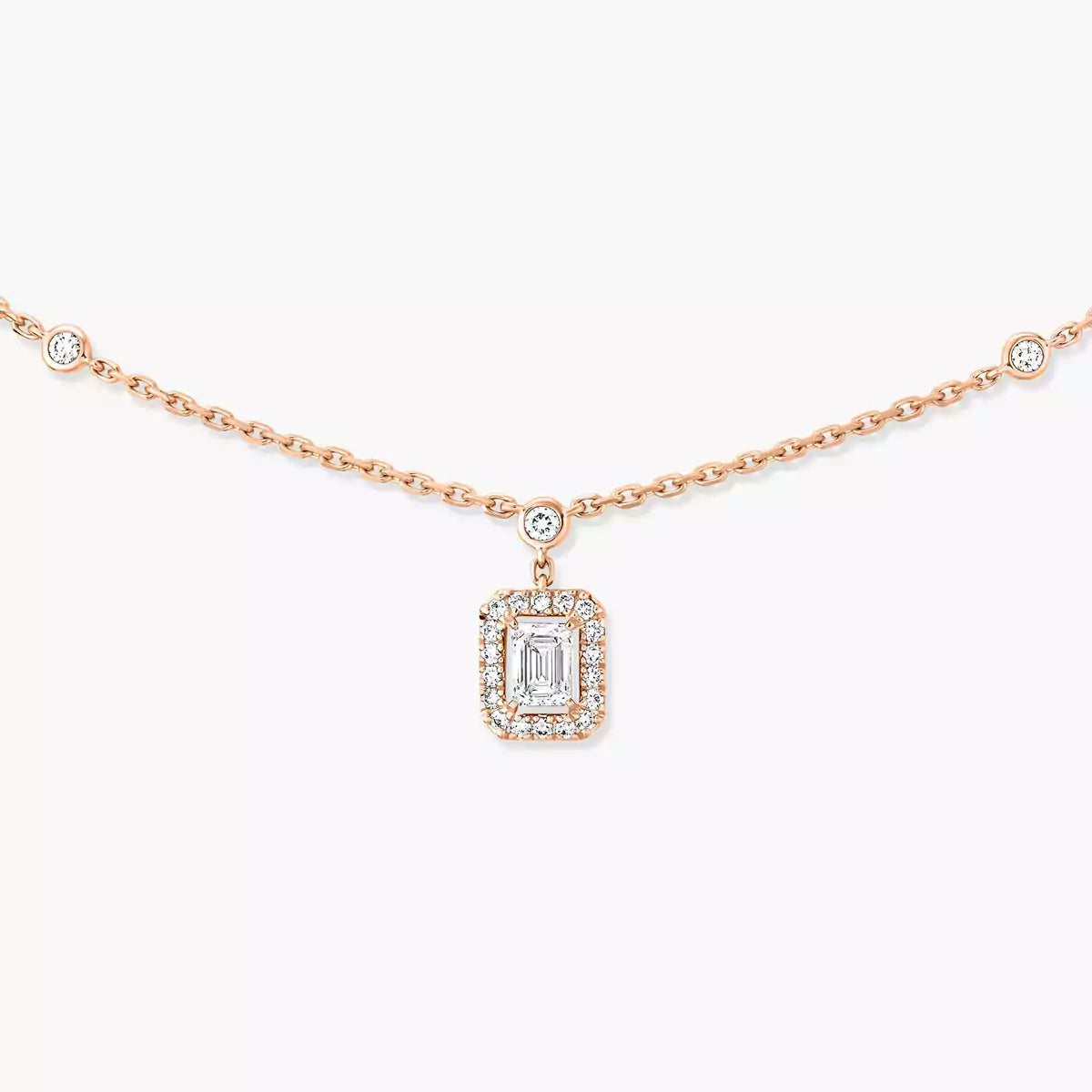 [Mysitc ] My Twin Diamond Necklace in Silver