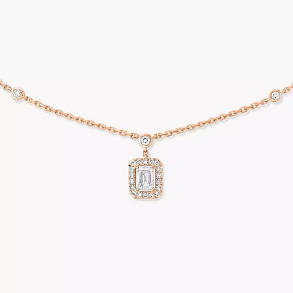 [Mysitc ] My Twin Diamond Necklace in Silver