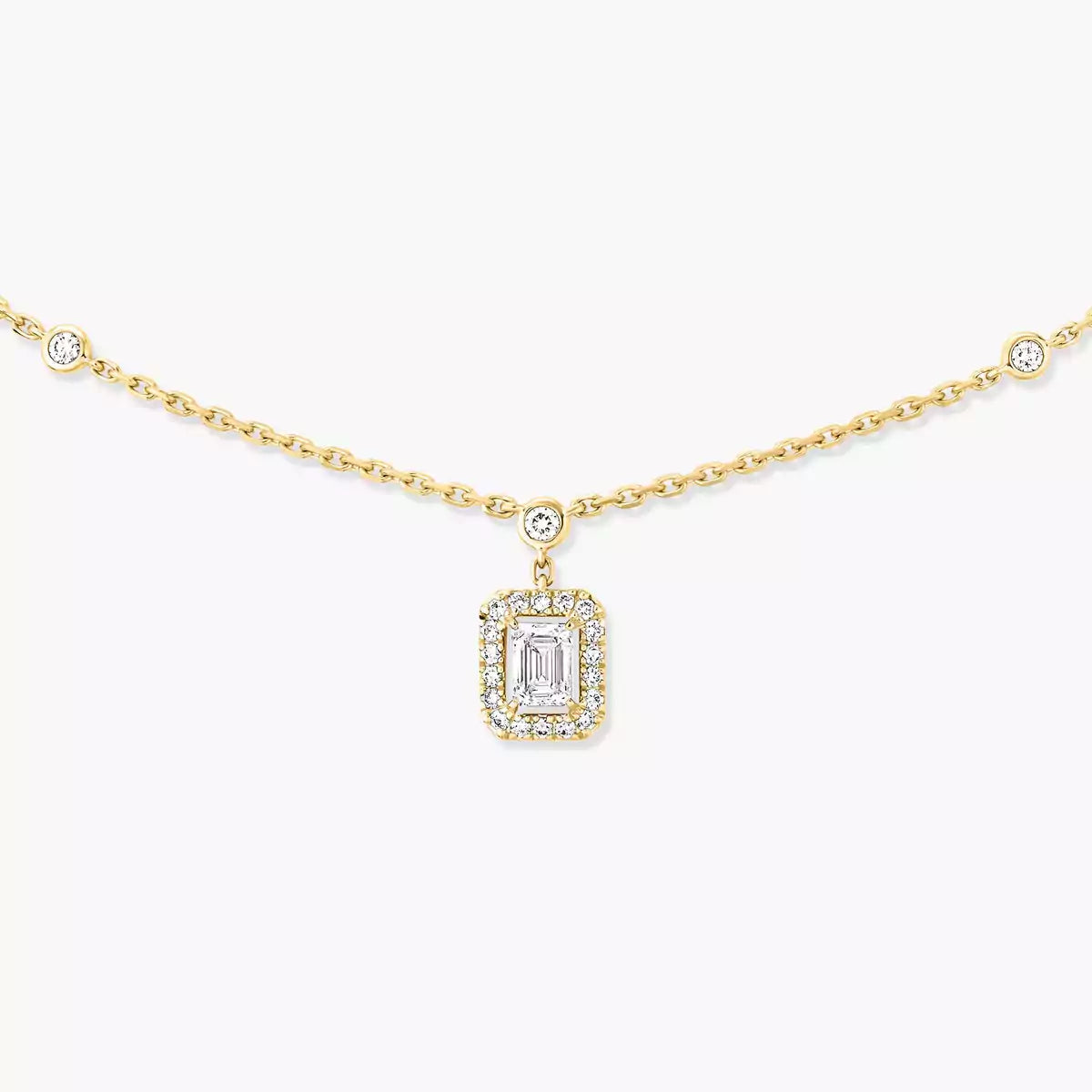 [Mysitc ] My Twin Diamond Necklace in Silver