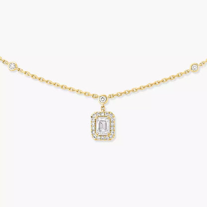 [Mysitc ] My Twin Diamond Necklace in Silver
