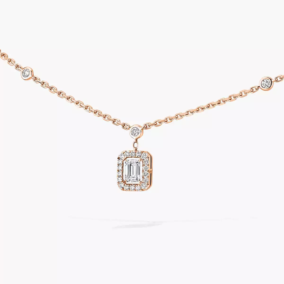 [Mysitc ] My Twin Diamond Necklace in Silver