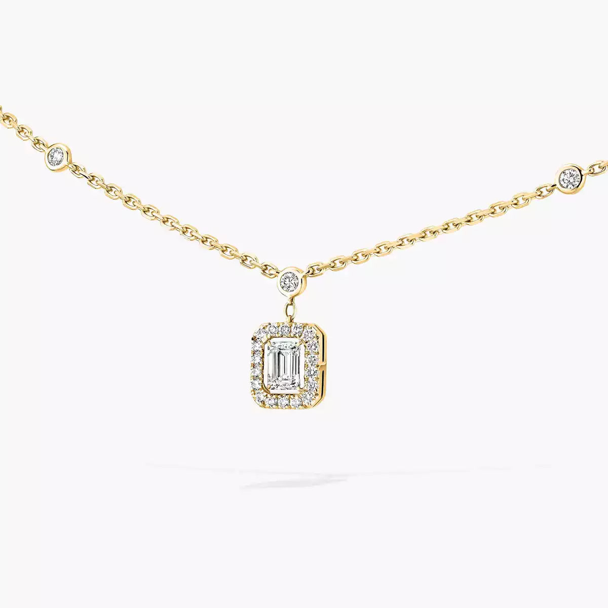 [Mysitc ] My Twin Diamond Necklace in Silver