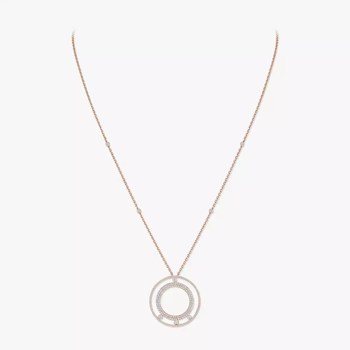 [Mysitc ] Move Romane Long Pave_-Set Diamond Necklace