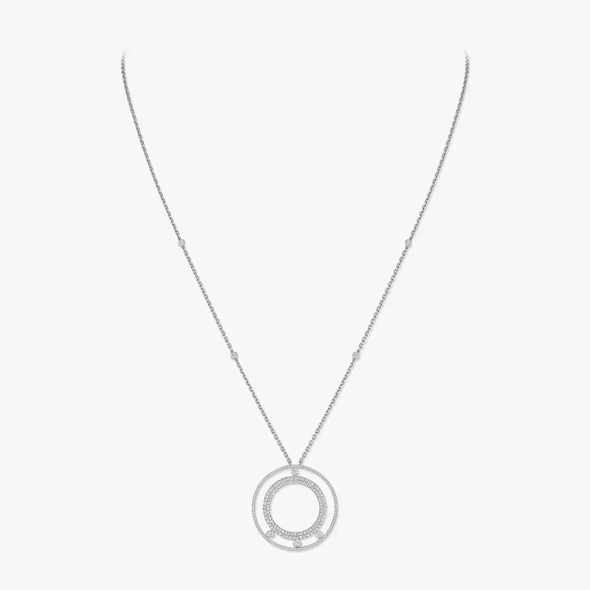 [Mysitc ] Move Romane Long Pave_-Set Diamond Necklace