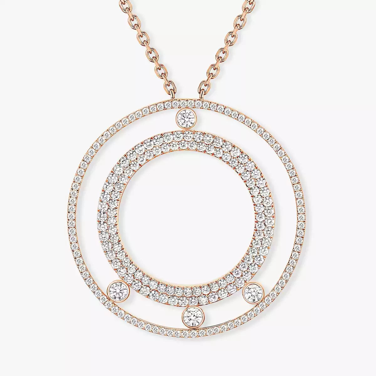 [Mysitc ] Move Romane Long Pave_-Set Diamond Necklace