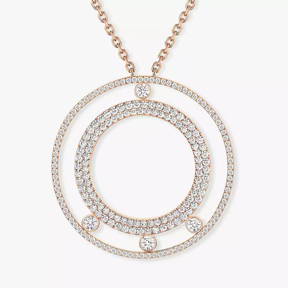 [Mysitc ] Move Romane Long Pave_-Set Diamond Necklace