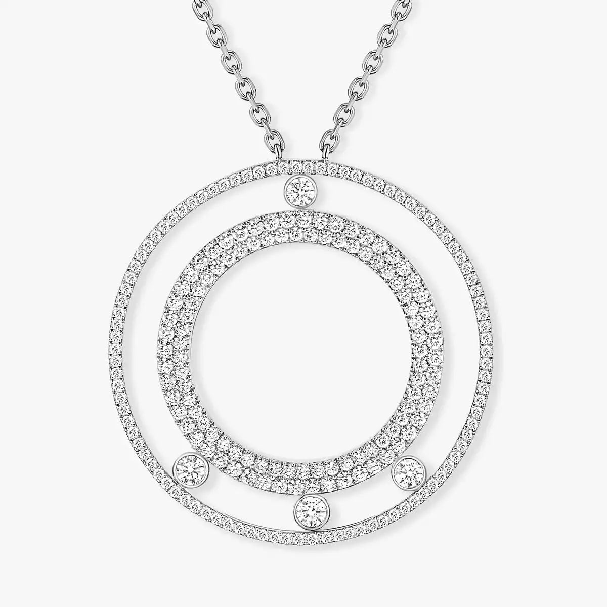 [Mysitc ] Move Romane Long Pave_-Set Diamond Necklace