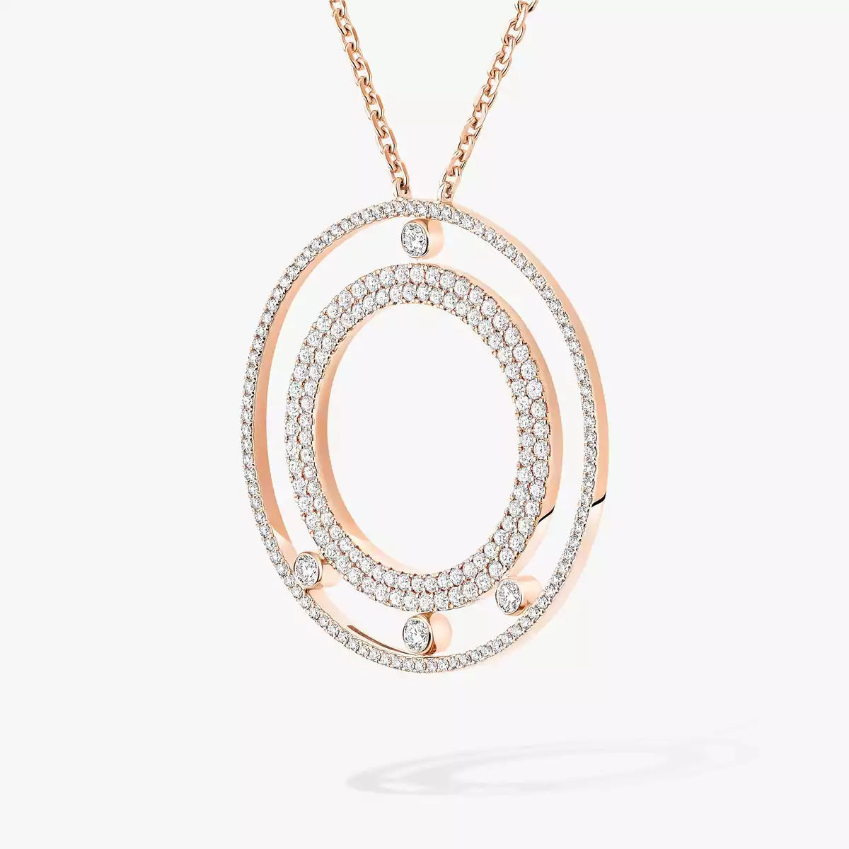 [Mysitc ] Move Romane Long Pave_-Set Diamond Necklace