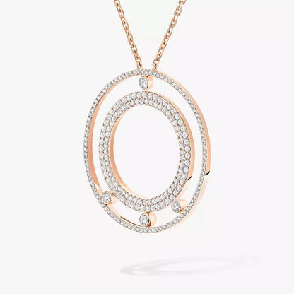 [Mysitc ] Move Romane Long Pave_-Set Diamond Necklace