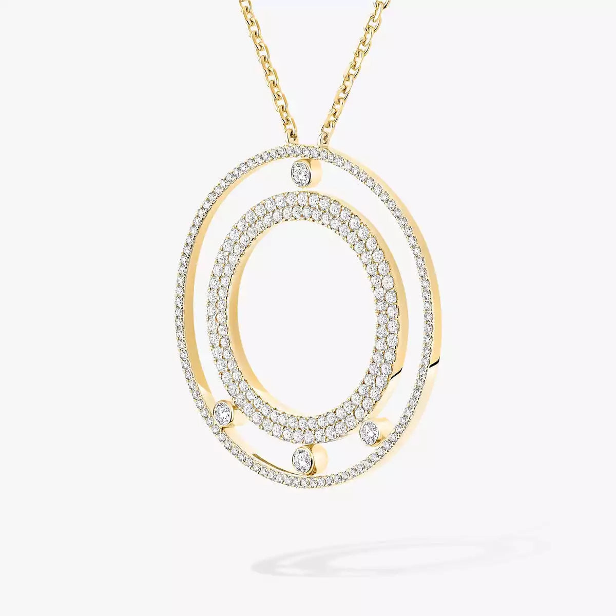 [Mysitc ] Move Romane Long Pave_-Set Diamond Necklace
