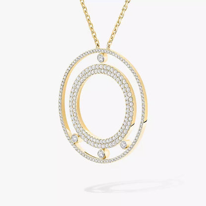 [Mysitc ] Move Romane Long Pave_-Set Diamond Necklace