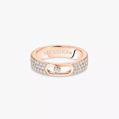 [Mysitc ] Move Joaillerie Pave_ Diamond Wedding Ring