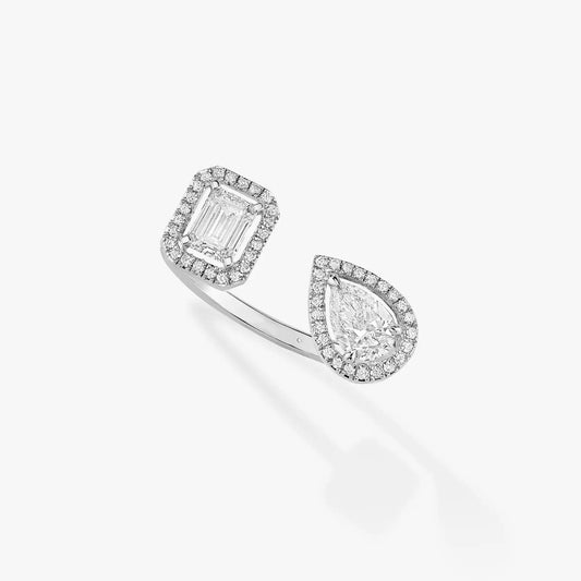 [Mysitc ] MY TWIN TOI & MOI SILVER DIAMOND RING