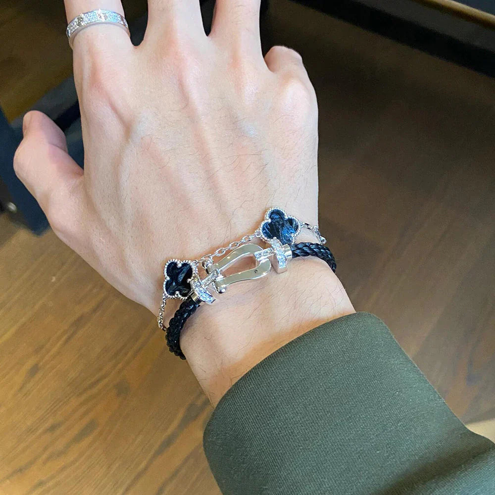 [Mystic]CLOVER 5 MOTIF PIETERSITE BRACELET COLLECTION
