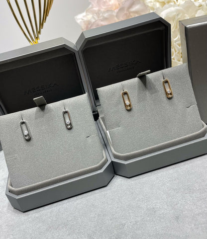 [Mysitc ] MOVE UNO SMALL 1 DIAMOND EARRINGS