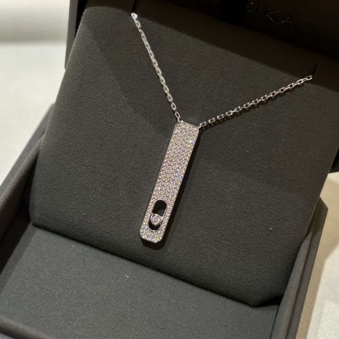[Mysitc ] MY FIRST DIAMOND PAVED NECKLACE