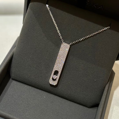 [Mysitc ] MY FIRST DIAMOND PAVED NECKLACE