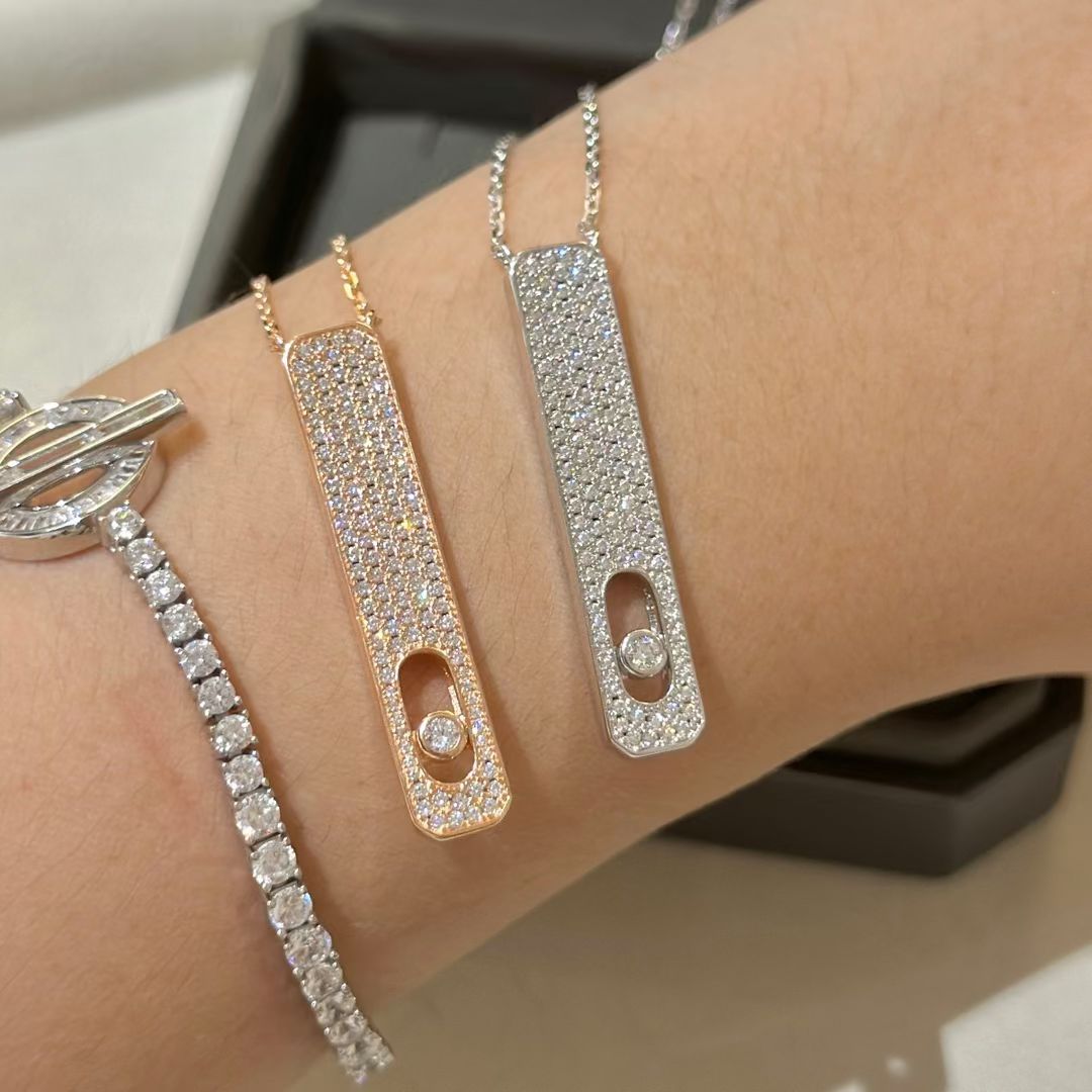 [Mysitc ] MY FIRST DIAMOND PAVED NECKLACE