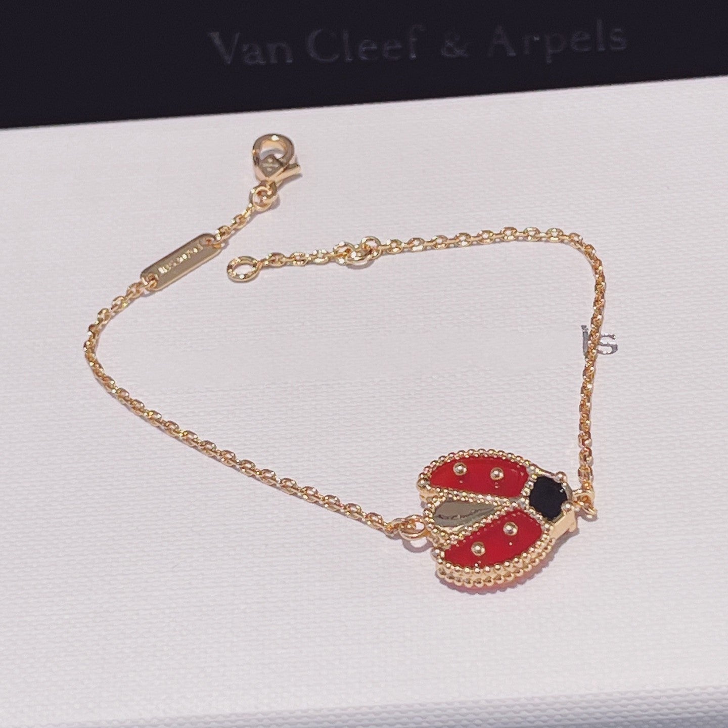 [Mystic]LUCKY SPRING 1 MOTIF PINK GOLD BRACELET
