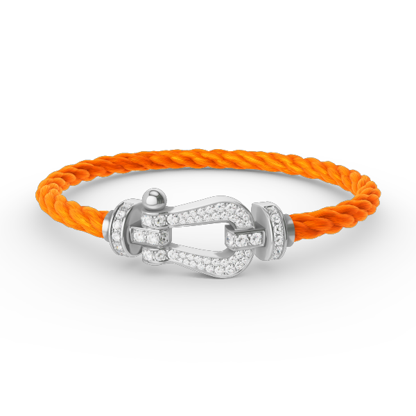 [Mystic]FORCE LARGE HORSESHOE FULL DIAMOND BRACELET SILVER
